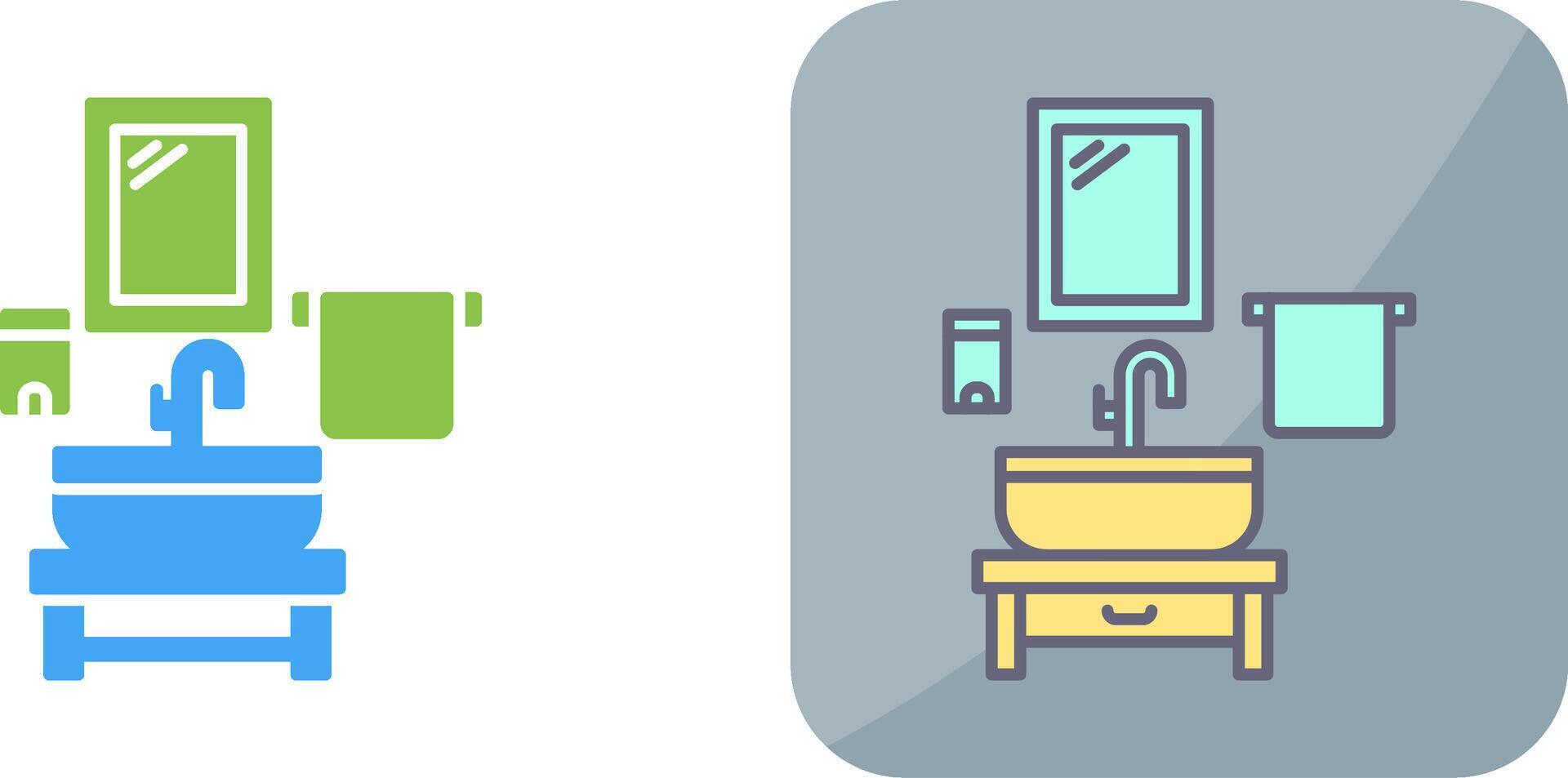 Washbasin Icon Design vector