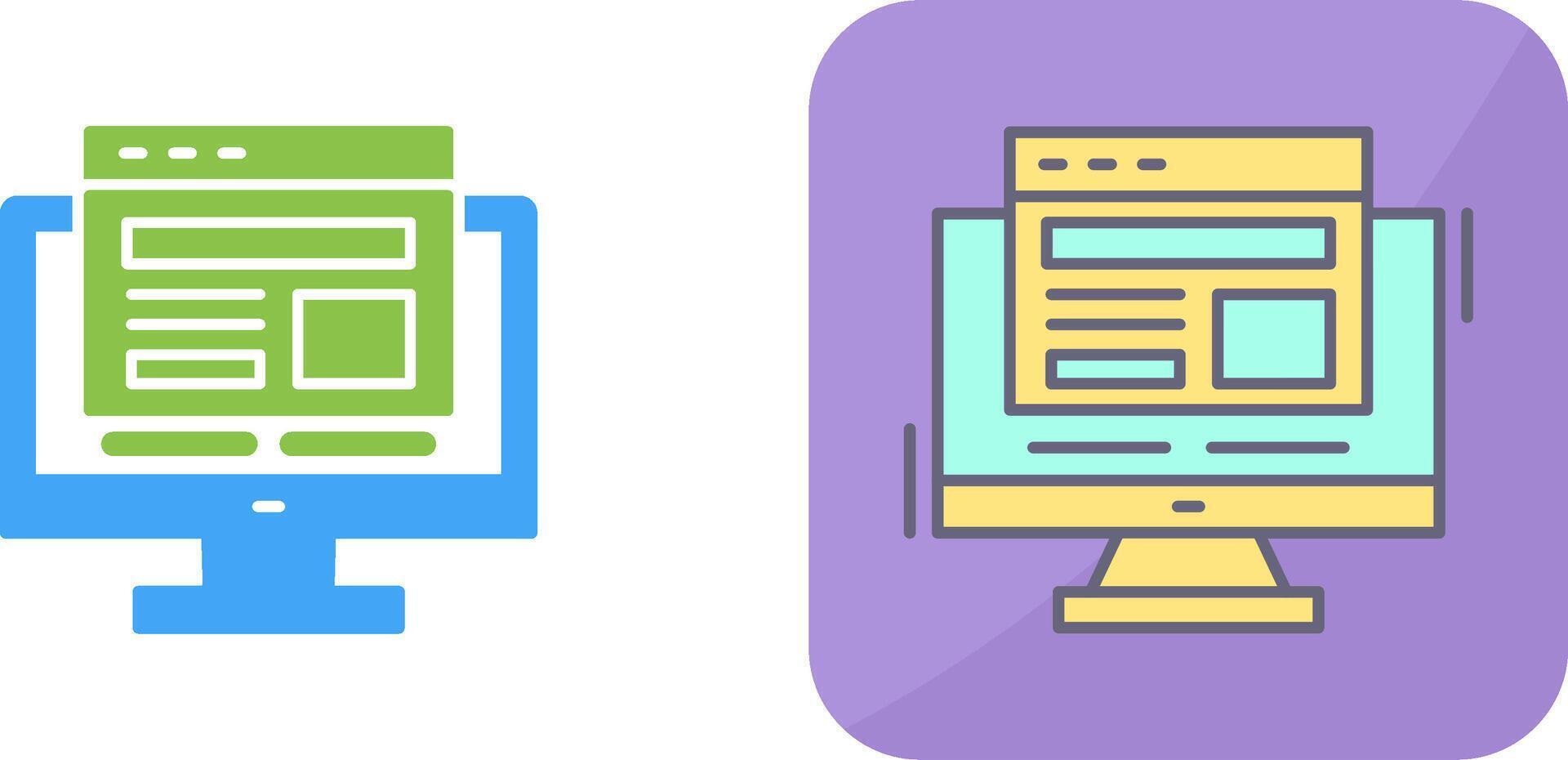 Adaptive Layout Icon Design vector