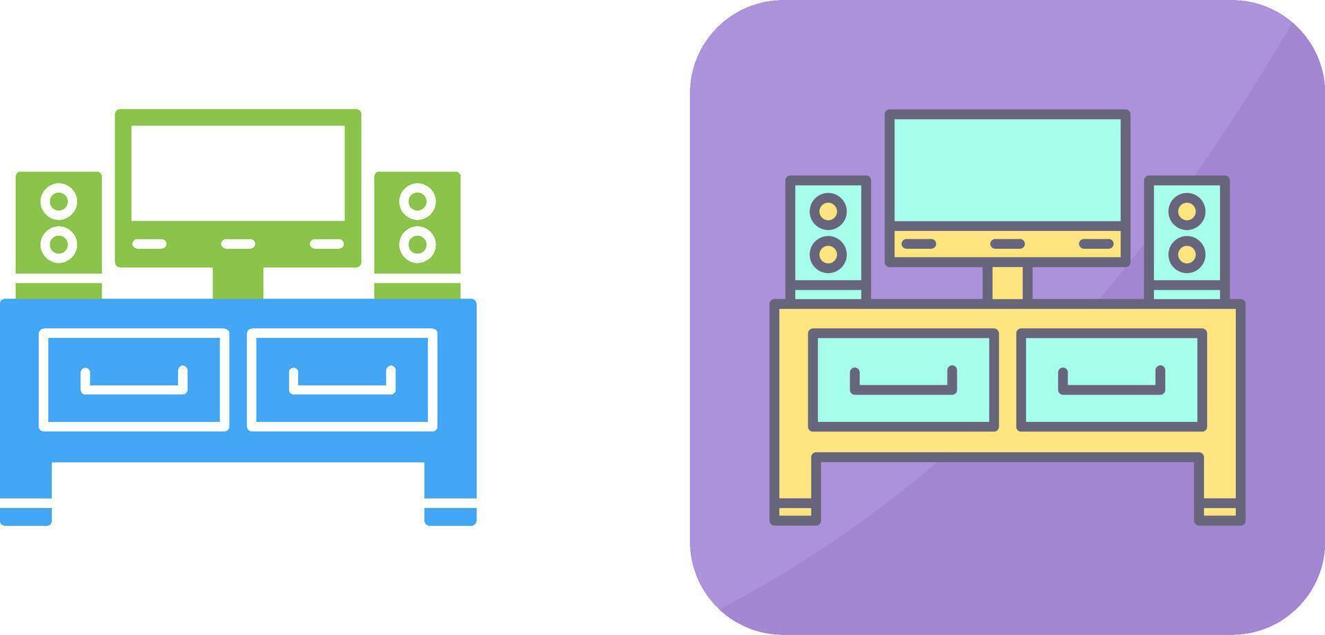 Television Icon Design vector