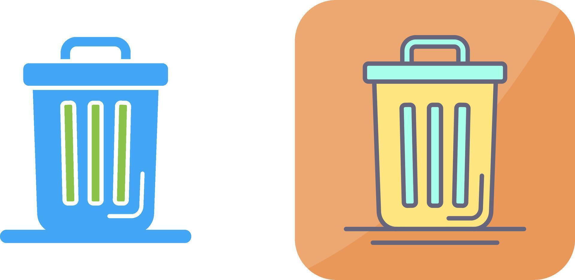 Trash Can Icon Design vector