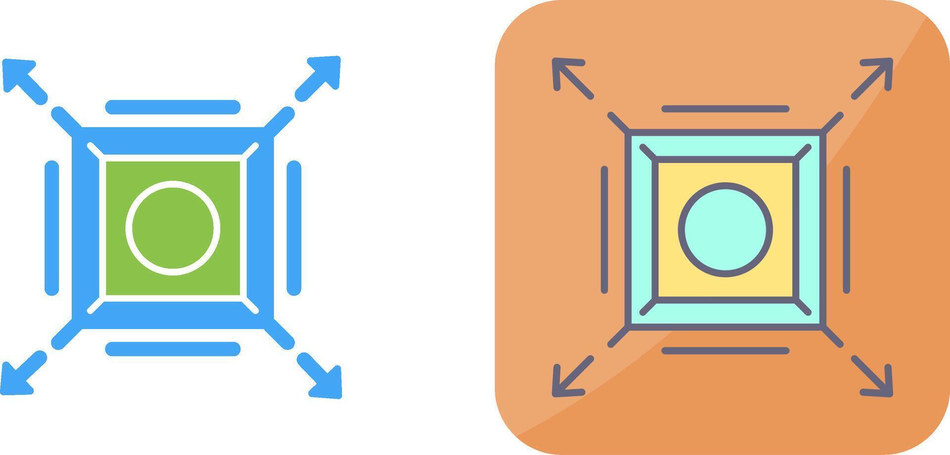 Maximize Icon Design vector