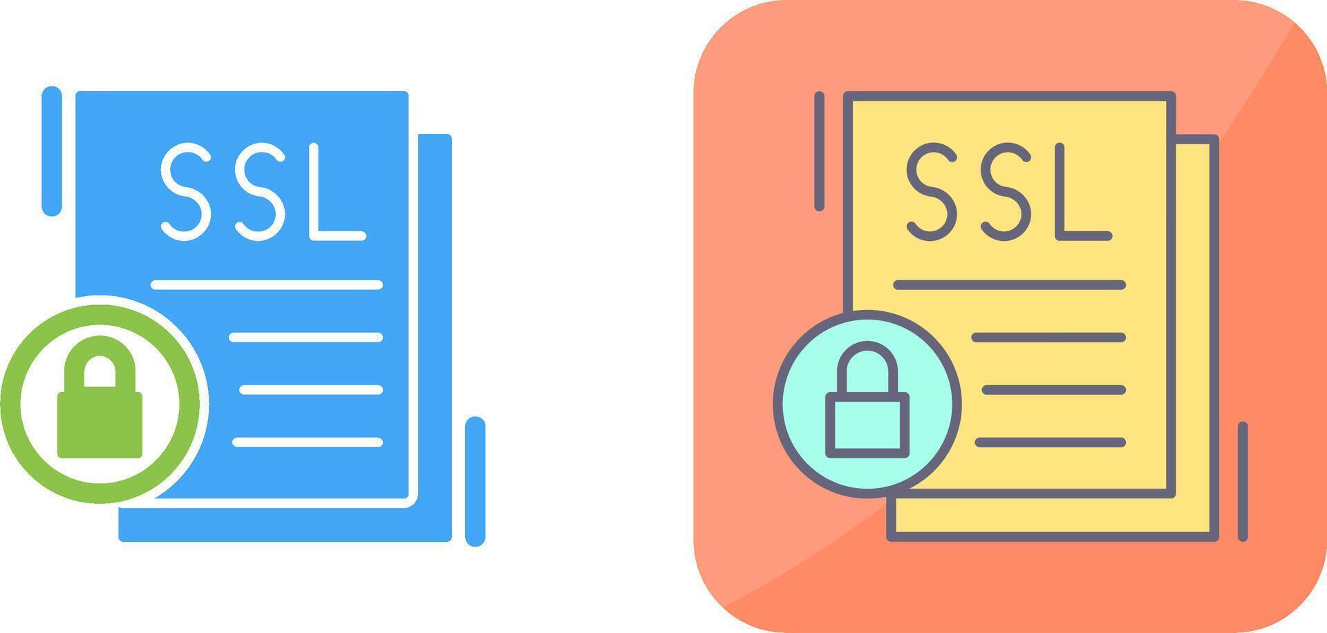 SSL Icon Design vector