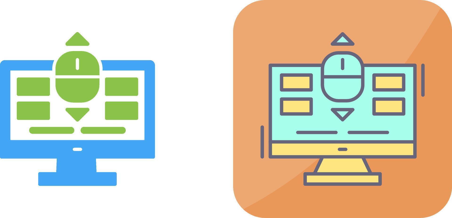 Scroll Icon Design vector