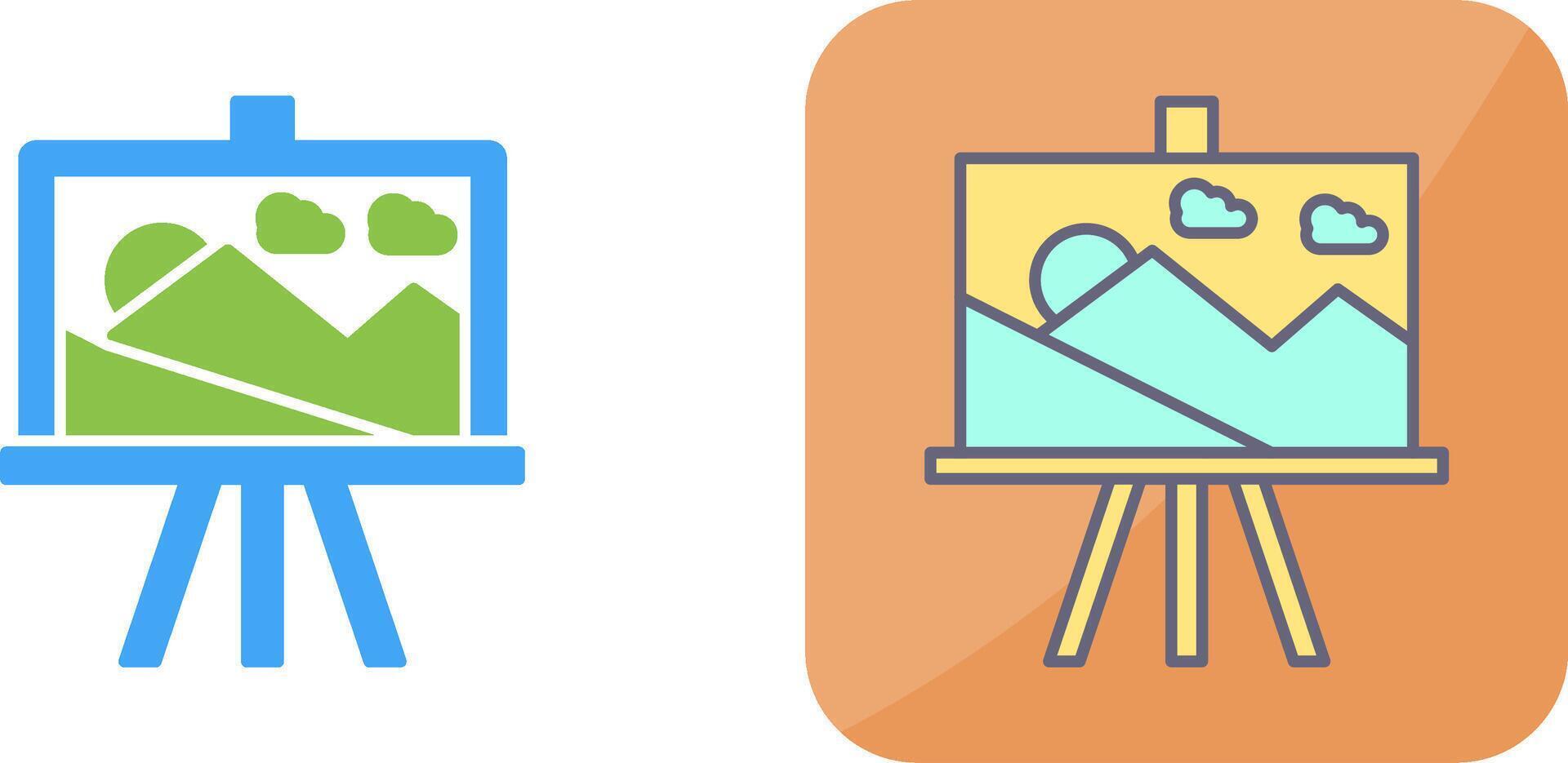 Canvas Icon Design vector