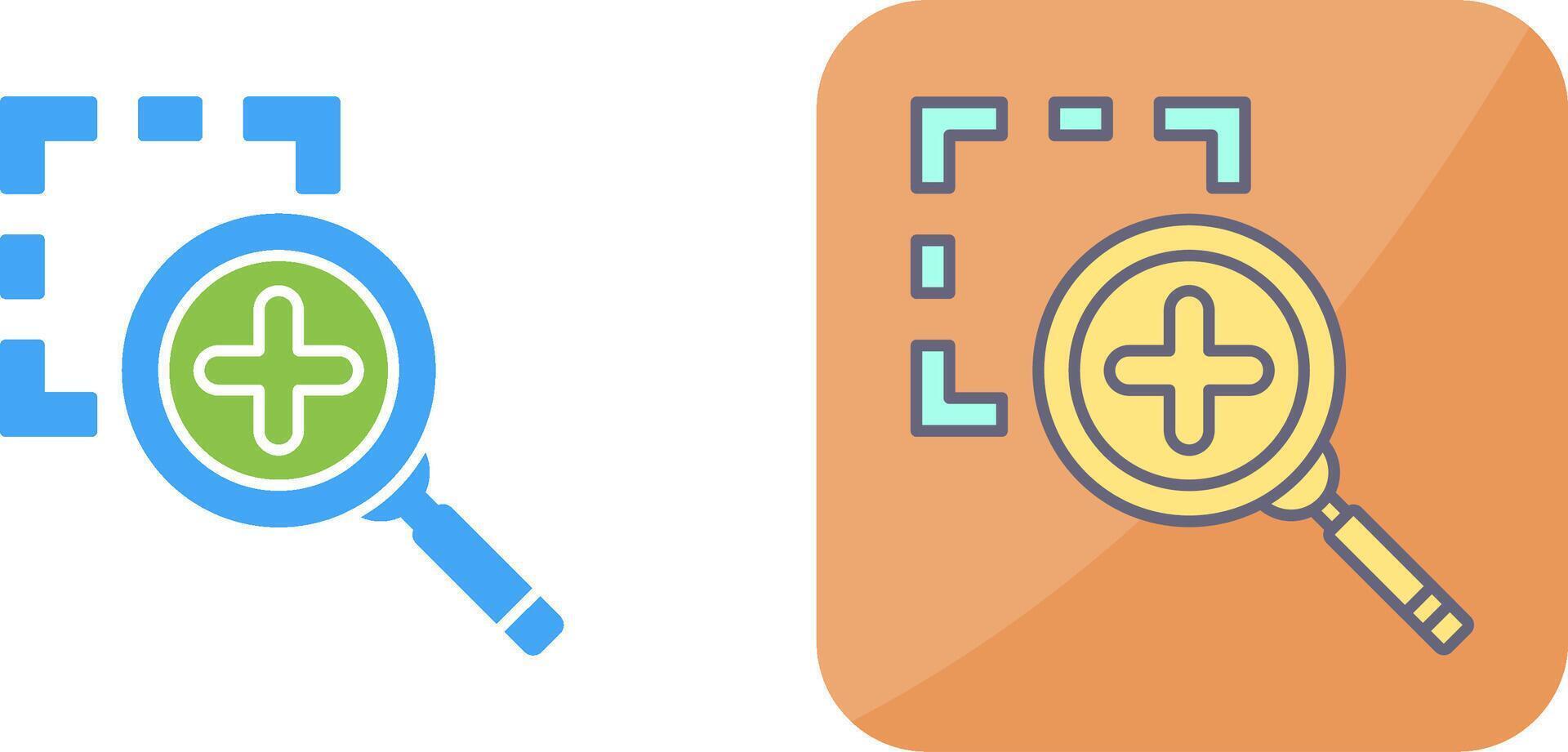 Zoom In Icon Design vector