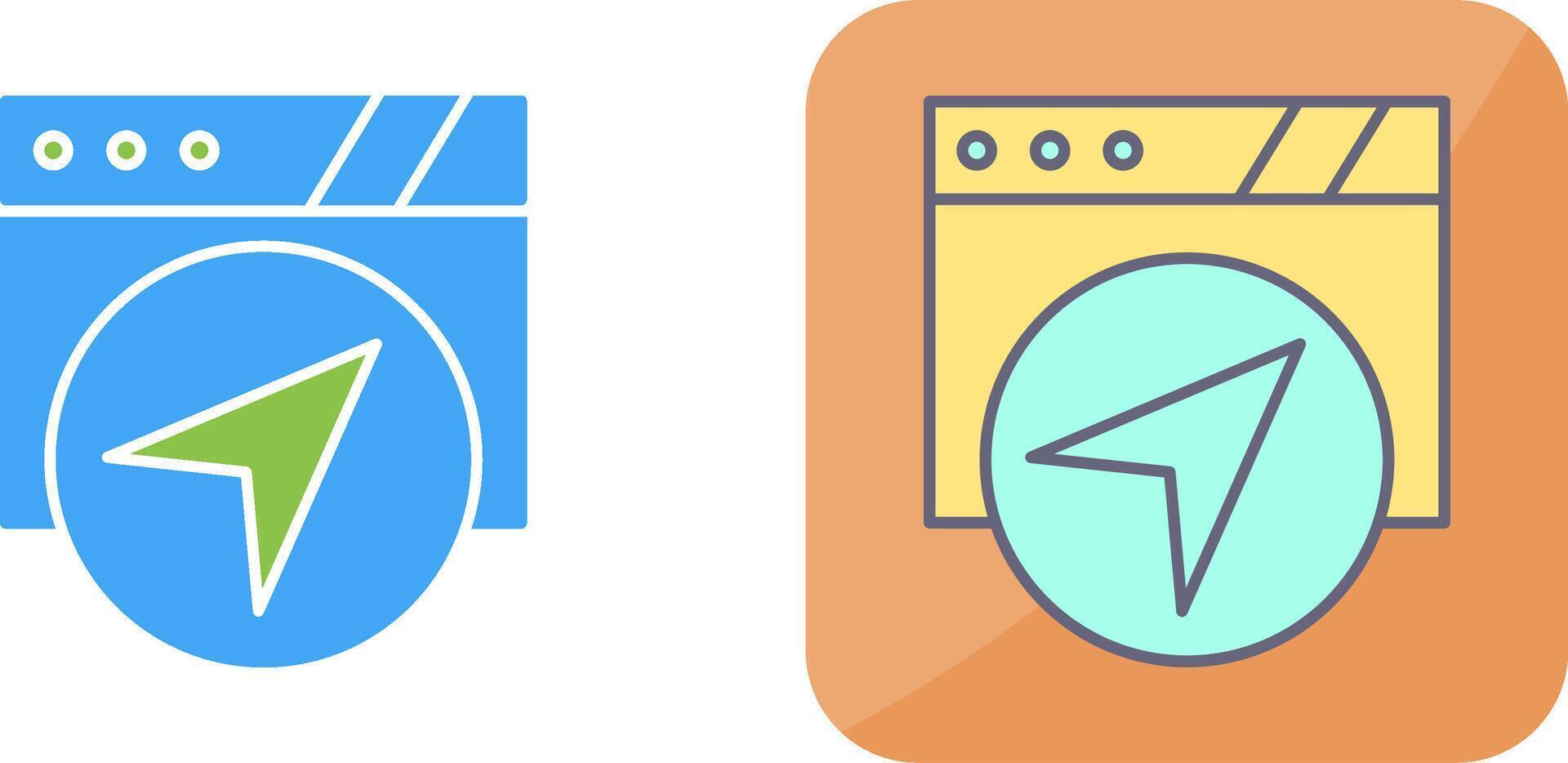 Navigation Icon Design vector