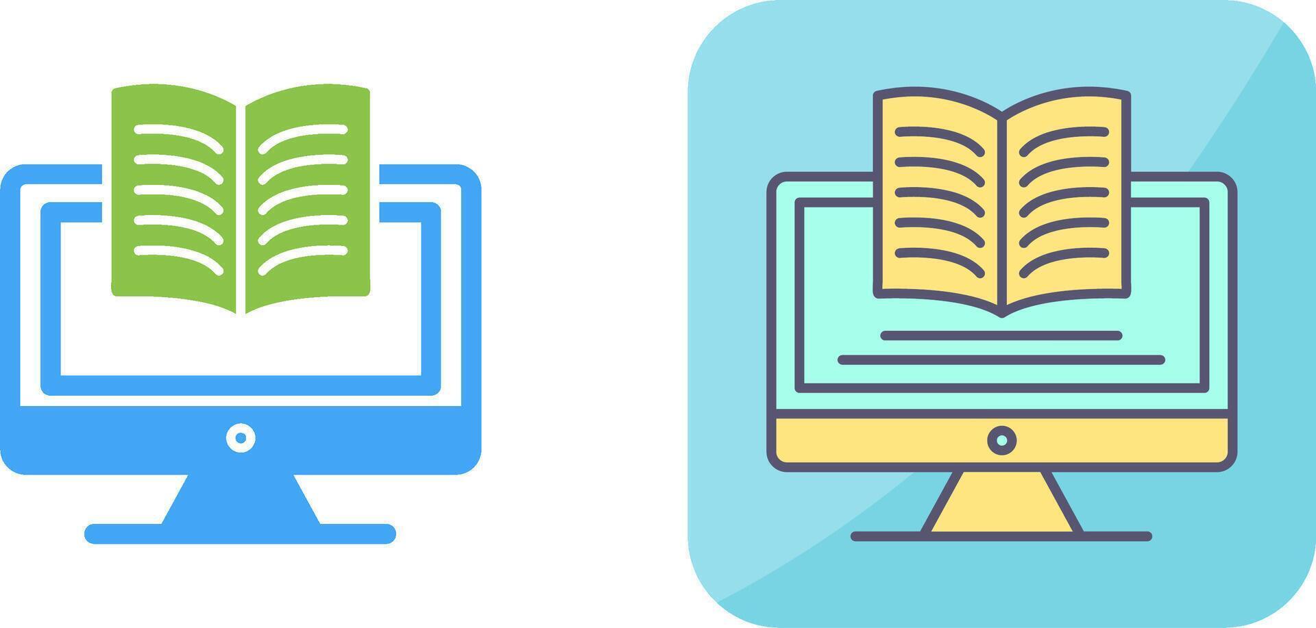 Digital Learning Icon Design vector