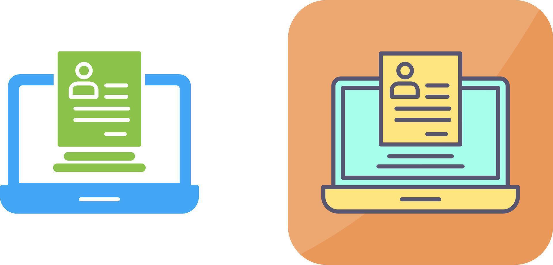 Registration Icon Design vector