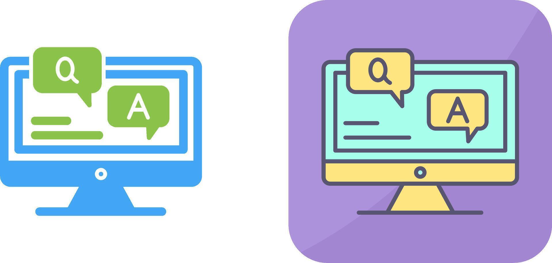 Faq Icon Design vector
