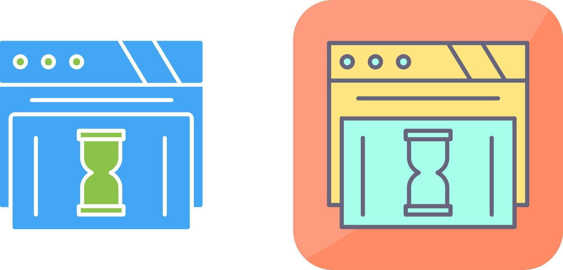 Waiting Icon Design vector