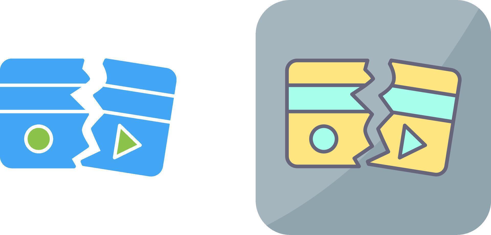 Broken Icon Design vector