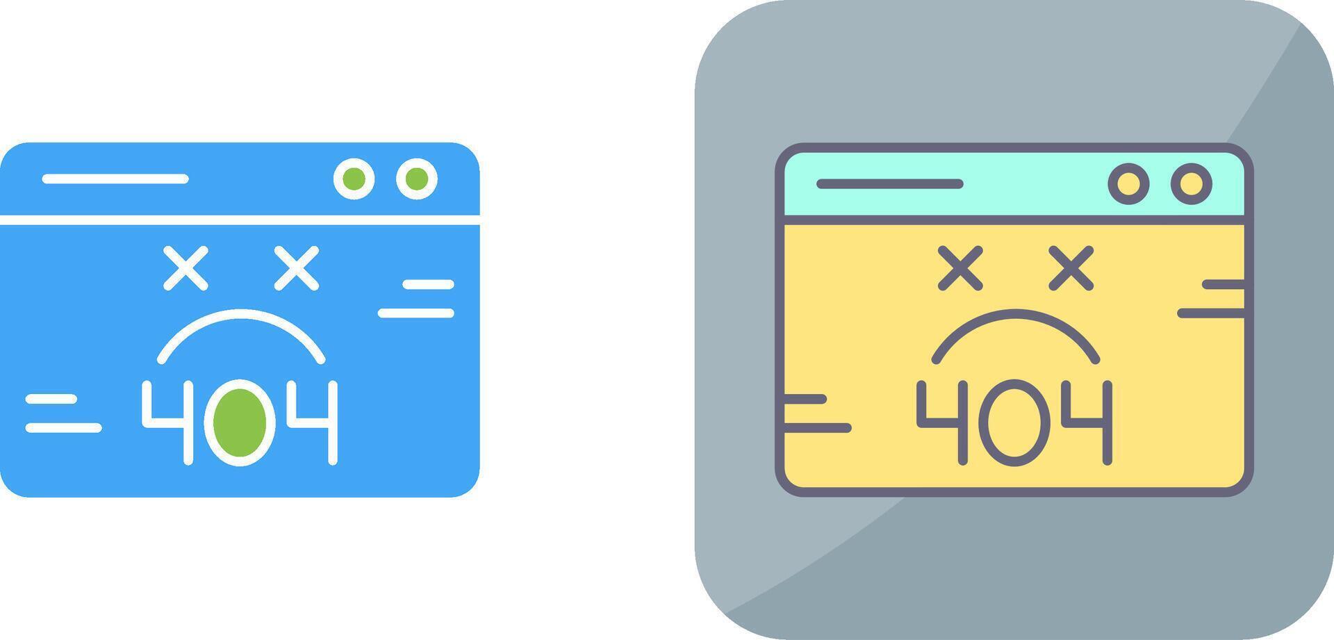 404 Error Icon Design vector