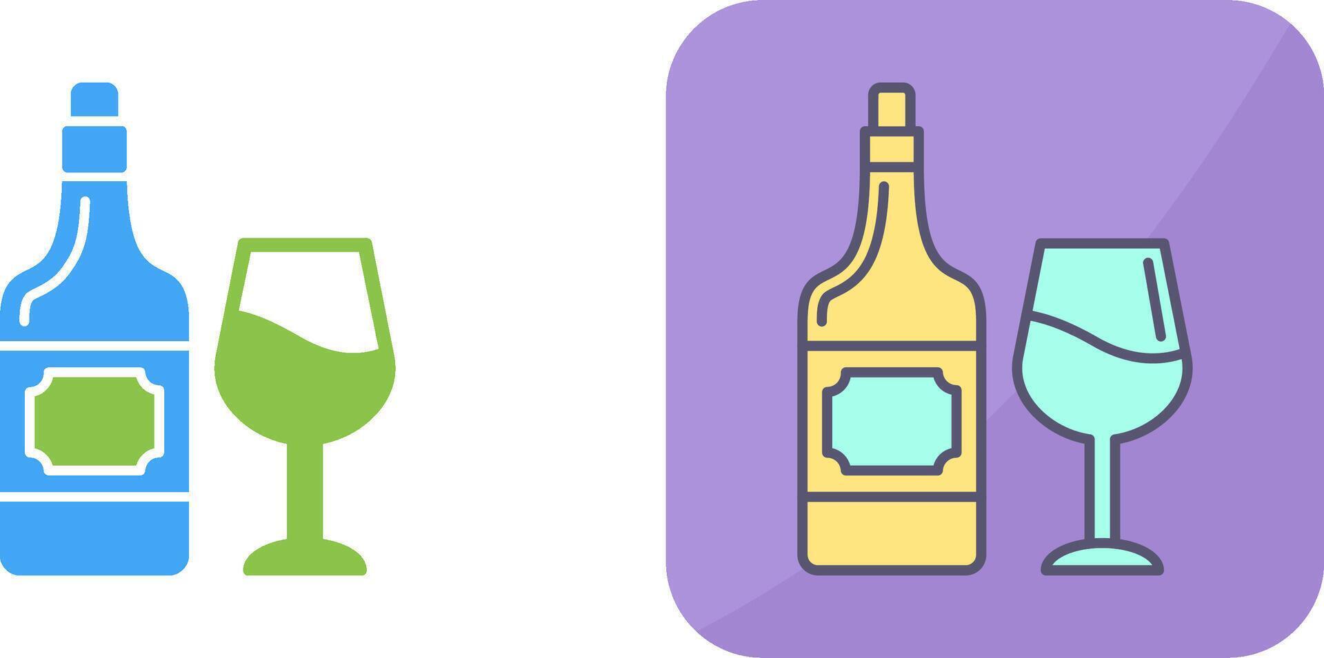 vino icono diseño vector