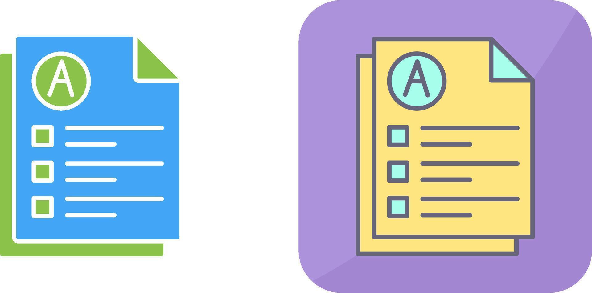 Exam Icon Design vector