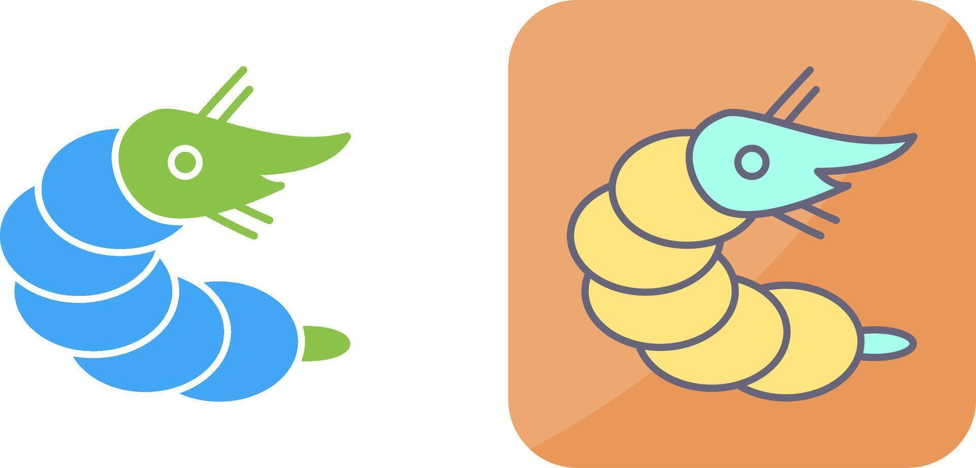 Shrimp Icon Design vector