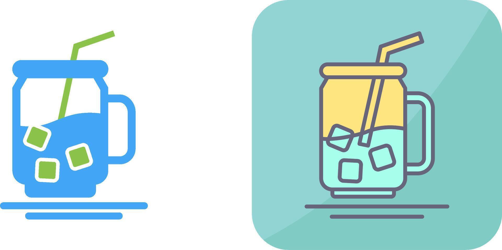 Iced Tea Icon Design vector