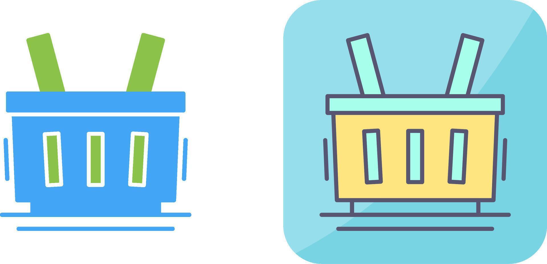 Shopping Basket Icon Design vector