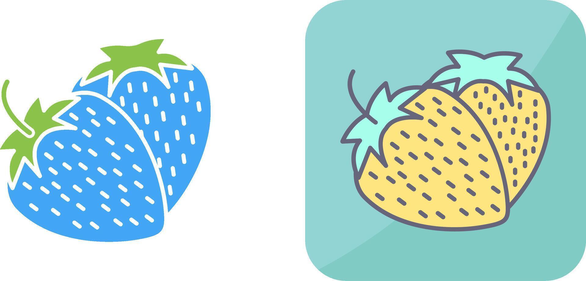 Strawberry Icon Design vector