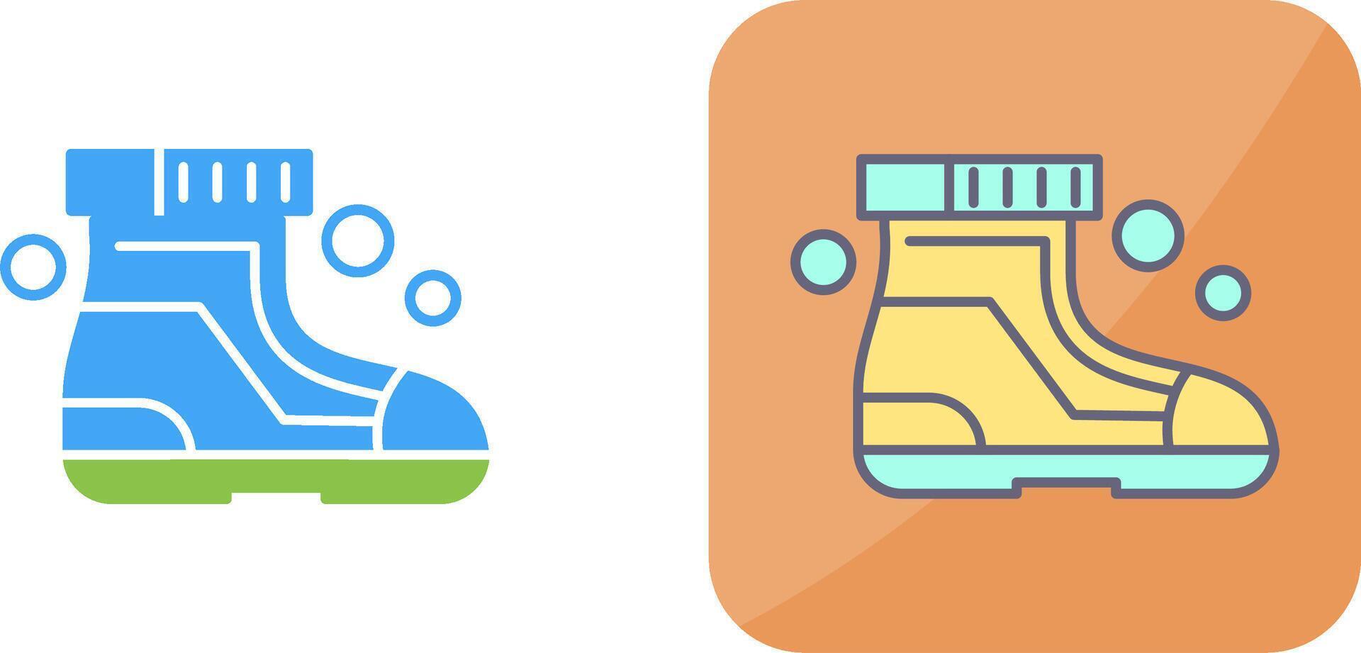 Ski Boots Icon Design vector