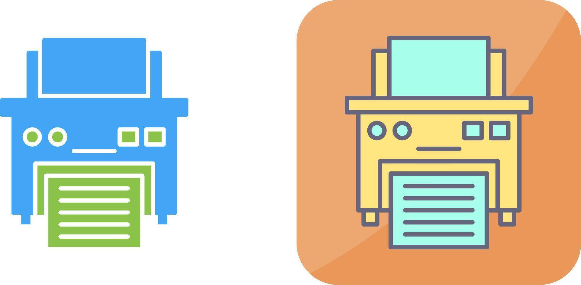 Printer Icon Design vector