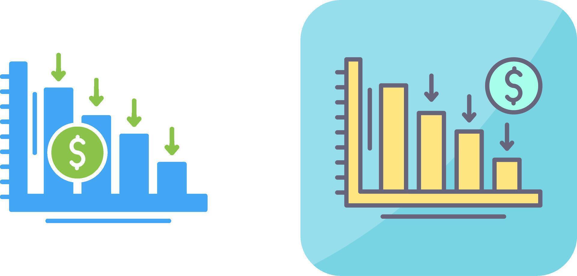 Loss Icon Design vector