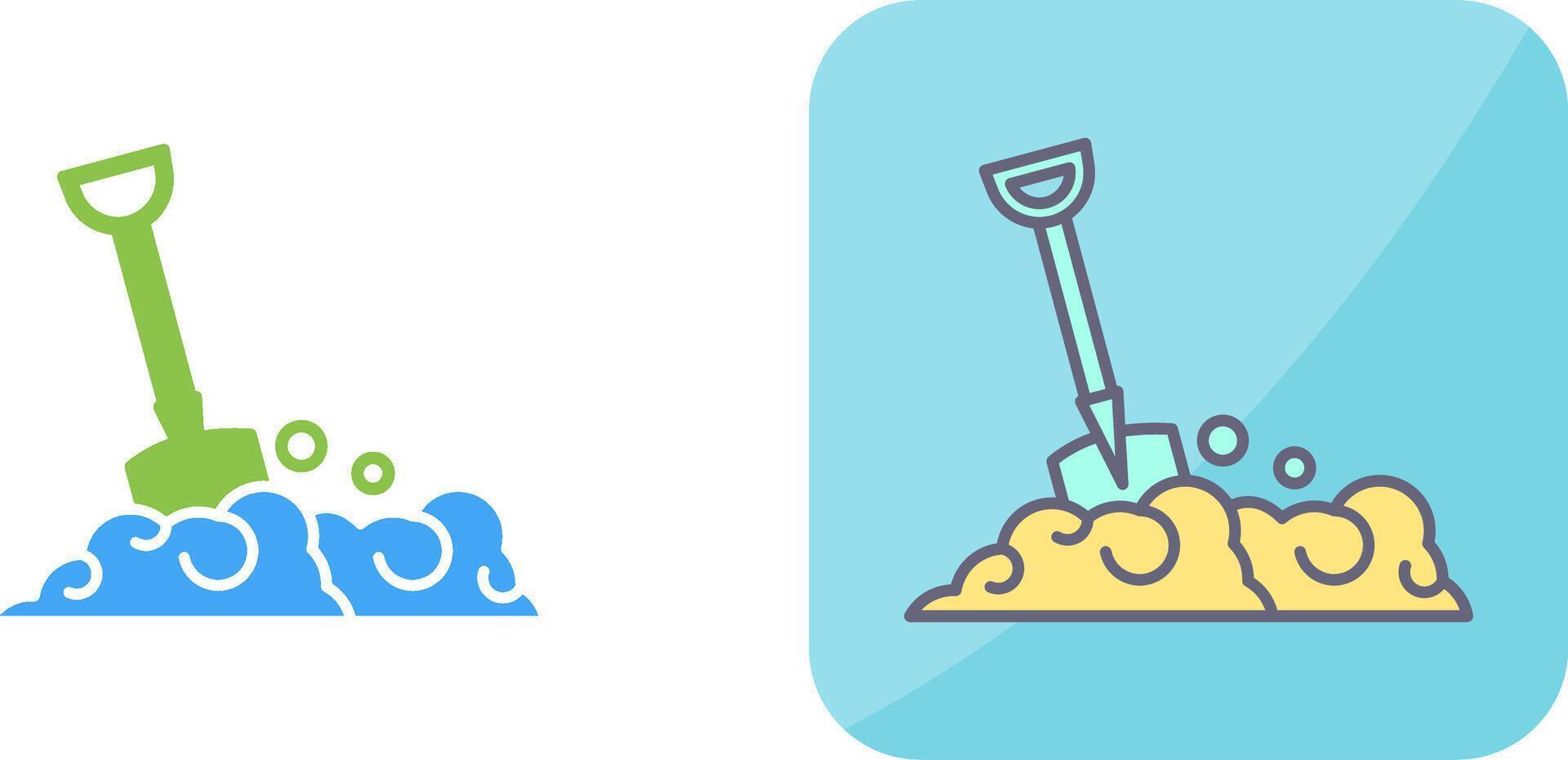 Shovel Icon Design vector