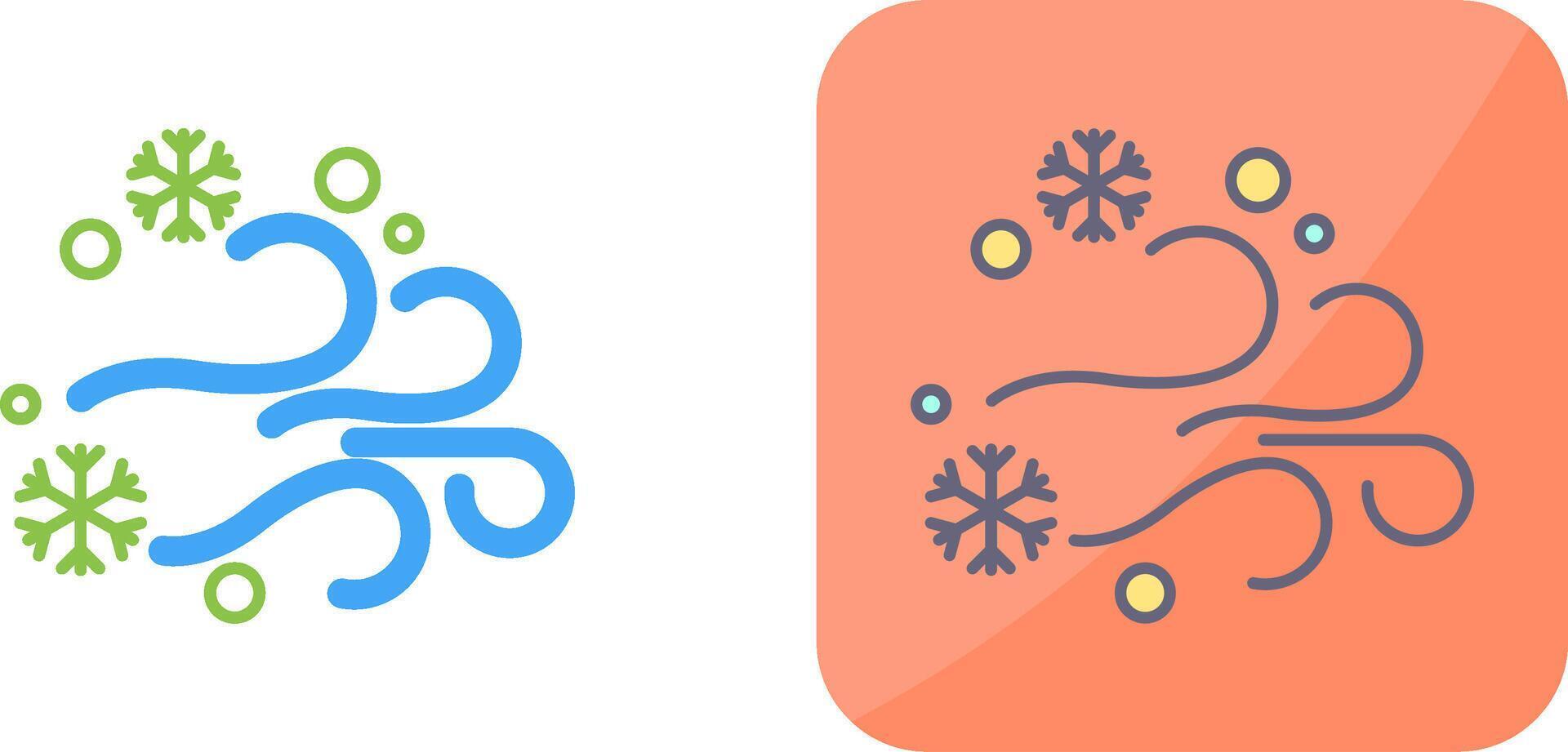 Blizzard Icon Design vector