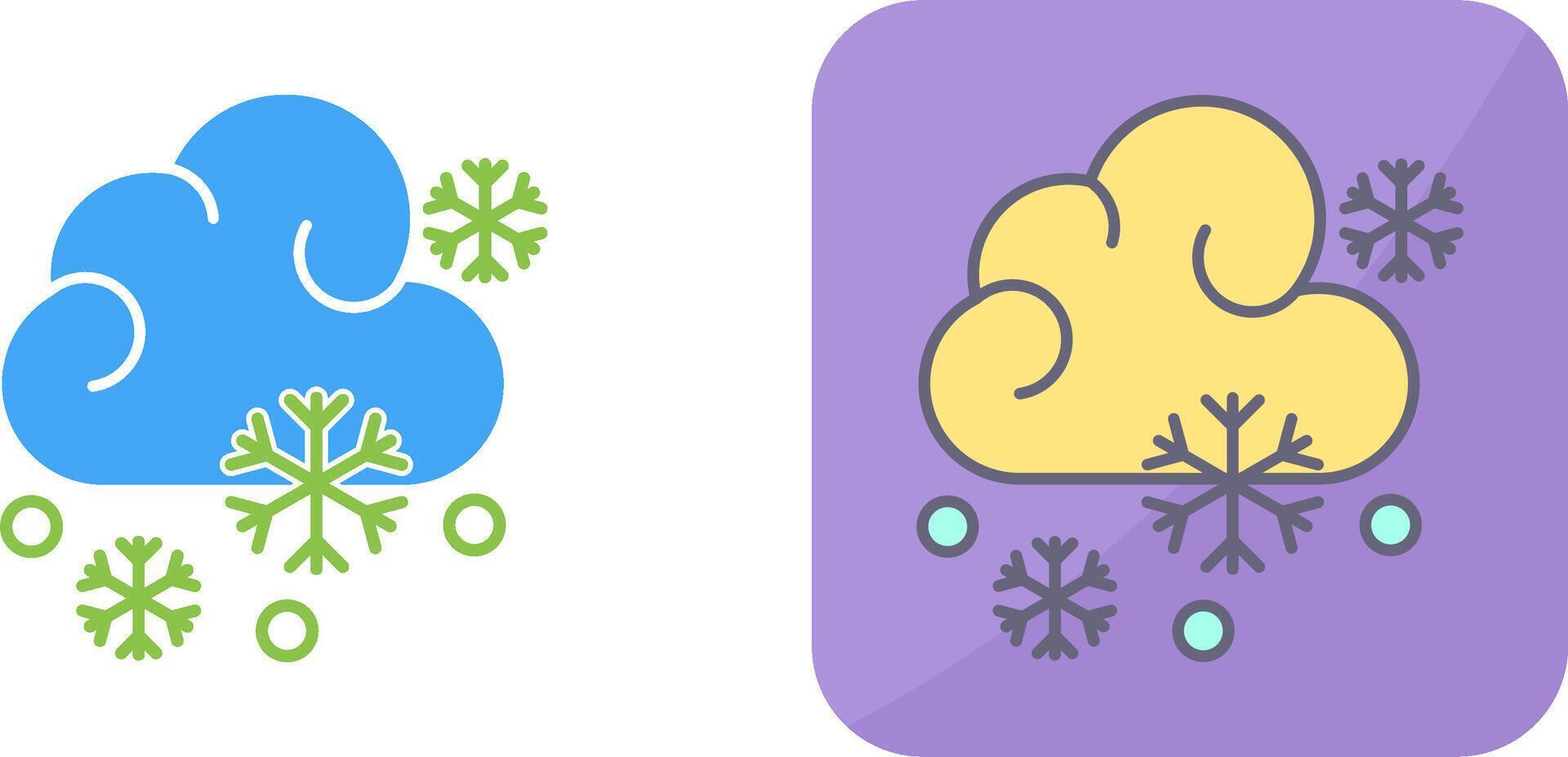 Snowy Icon Design vector