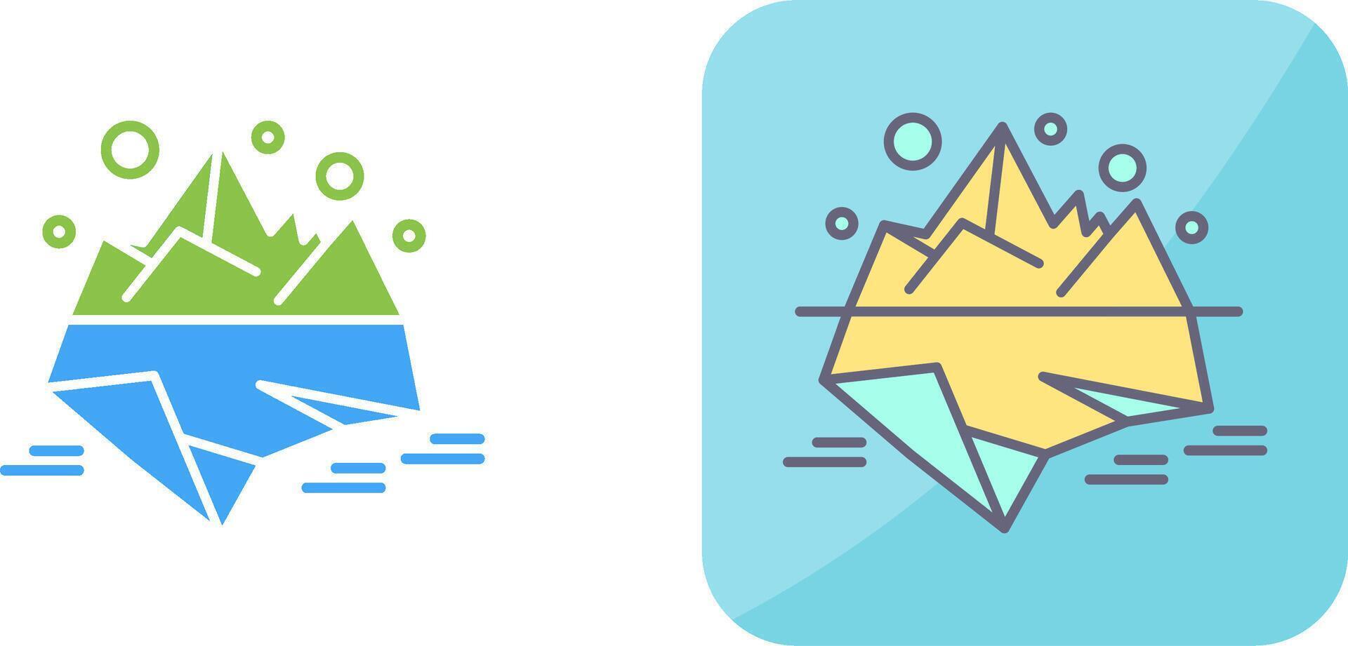 Iceberg Icon Design vector