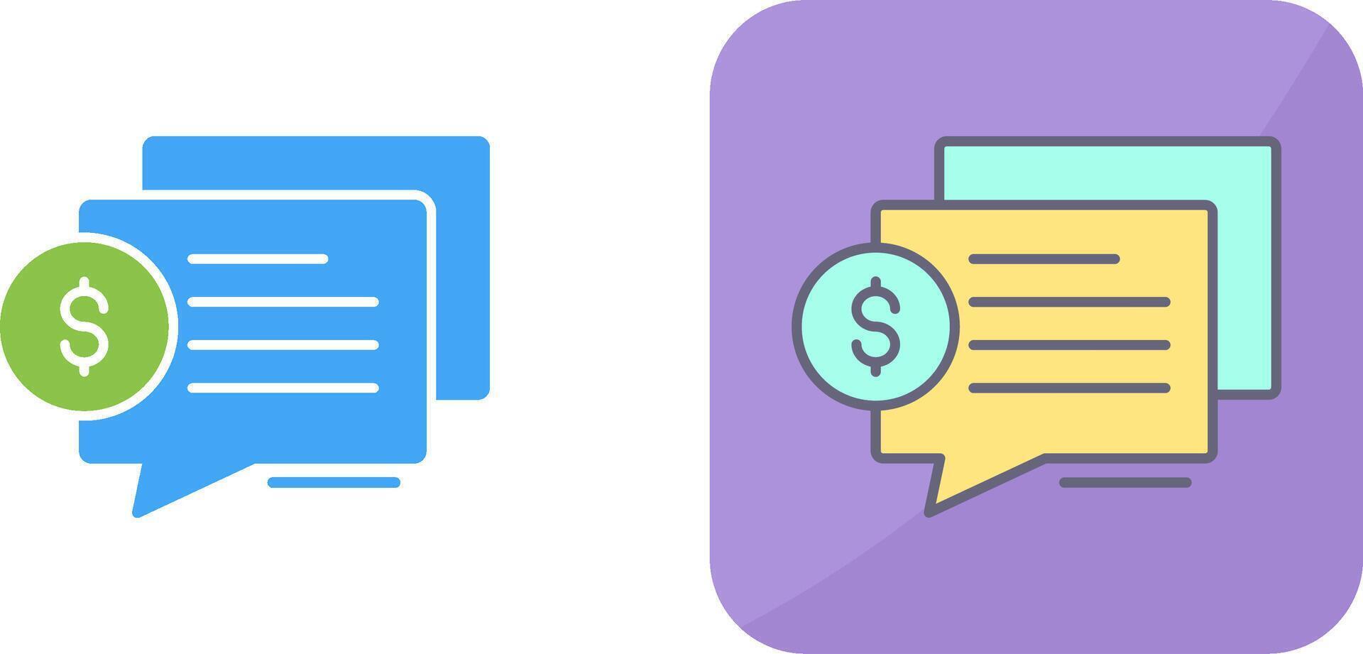 Dialog Icon Design vector