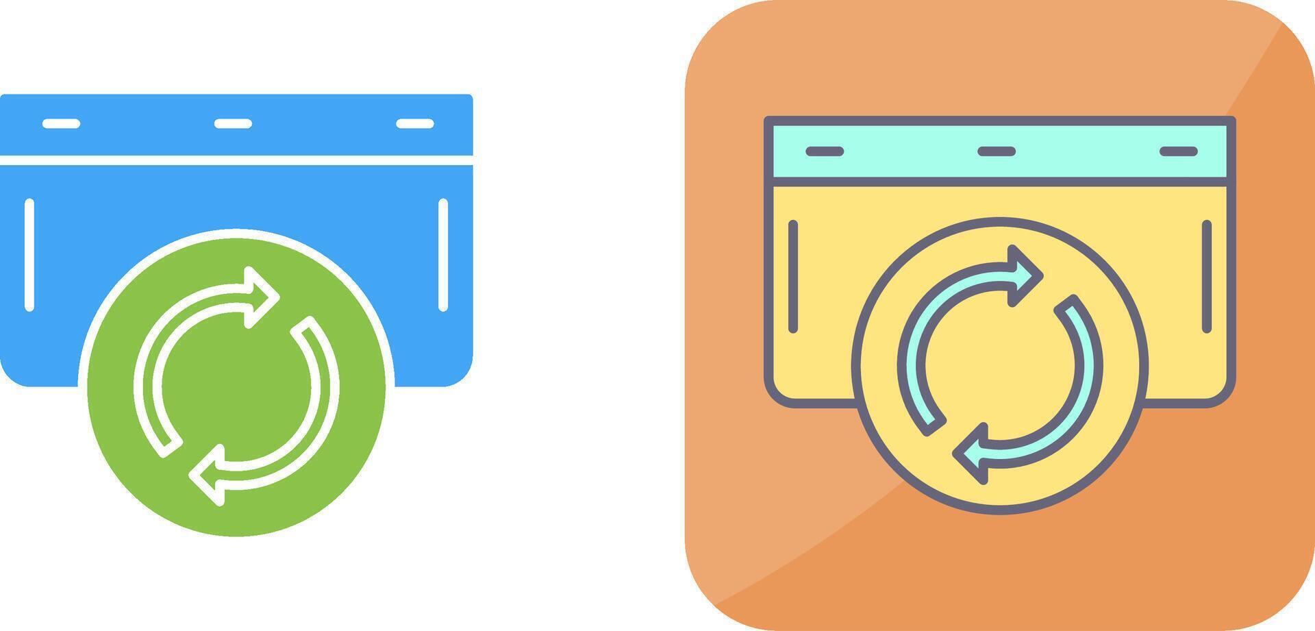 Refresh Icon Design vector