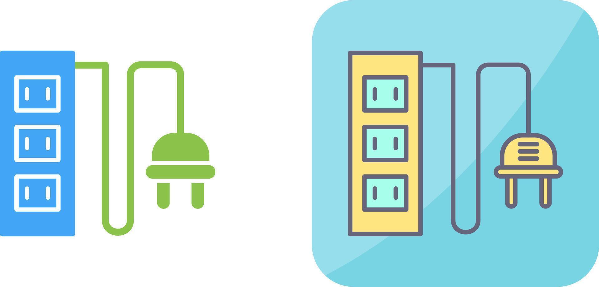 Power Socket Icon Design vector