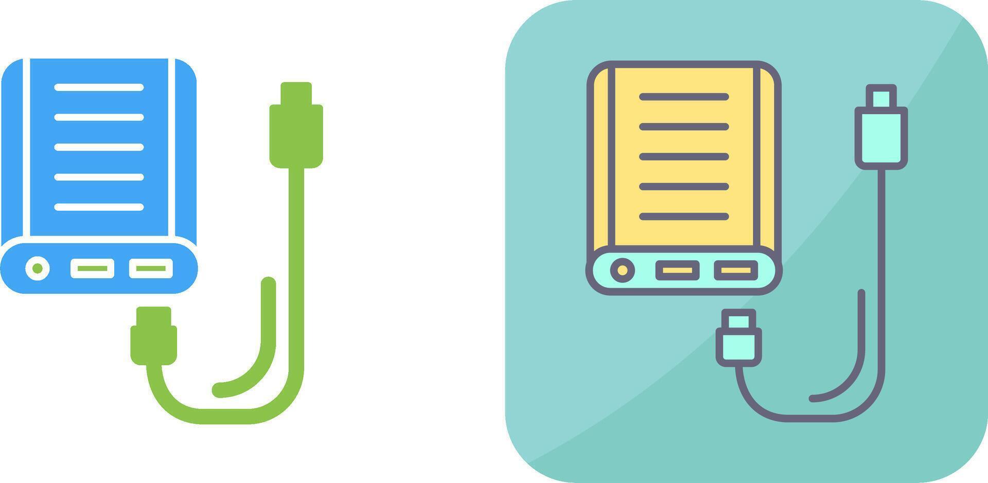 Power Bank Icon Design vector