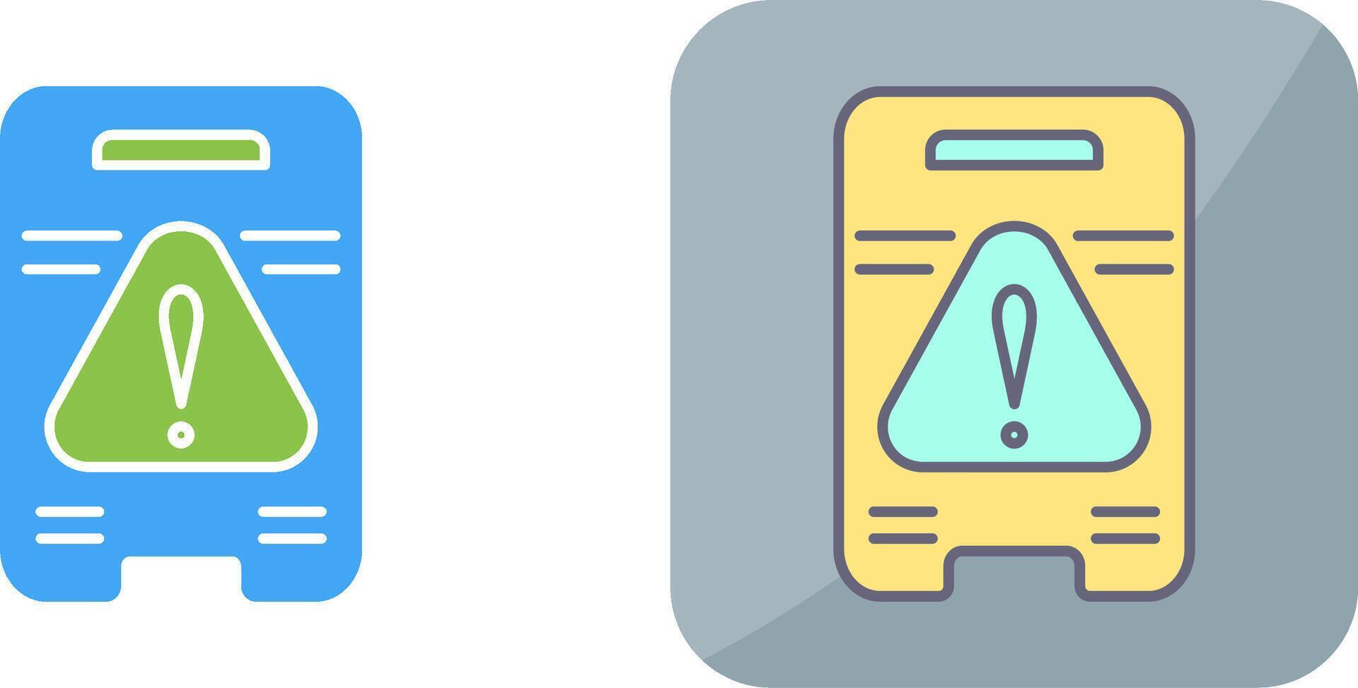 Caution Sign Icon Design vector