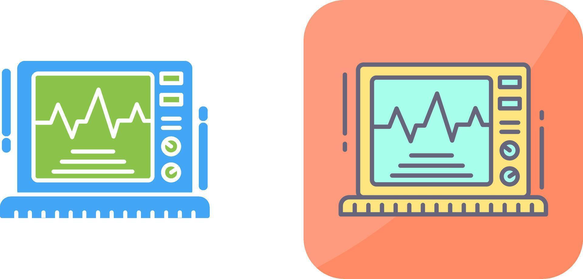 Ekg Monitor Icon Design vector