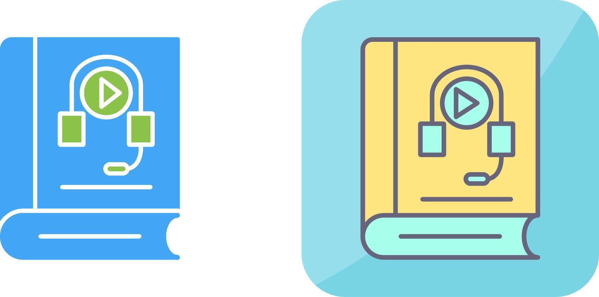 Audiobook Icon Design vector
