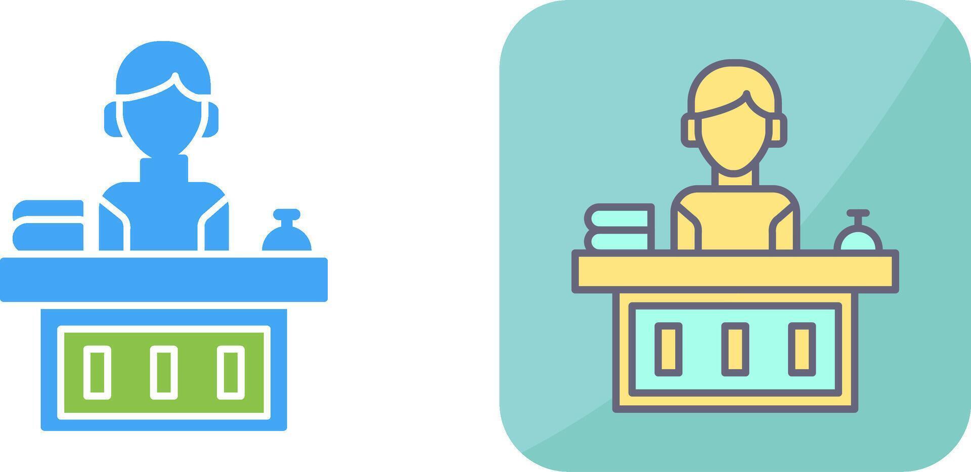 Office Reception Icon Design vector