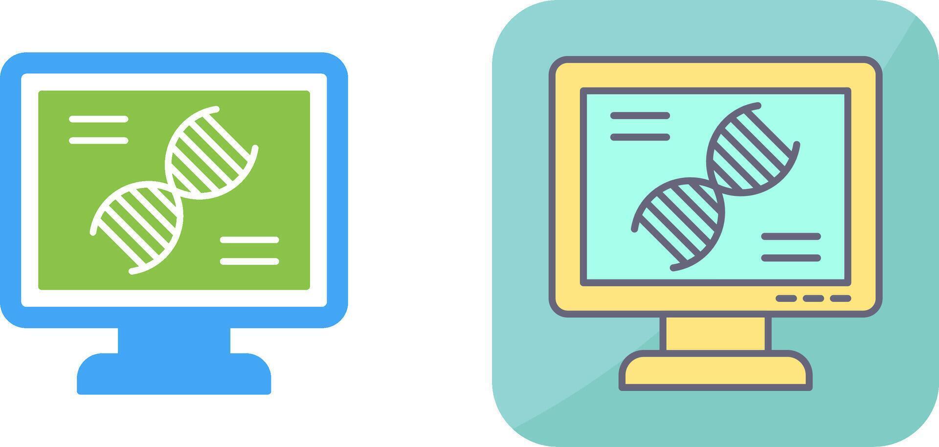 Dna Test Icon Design vector