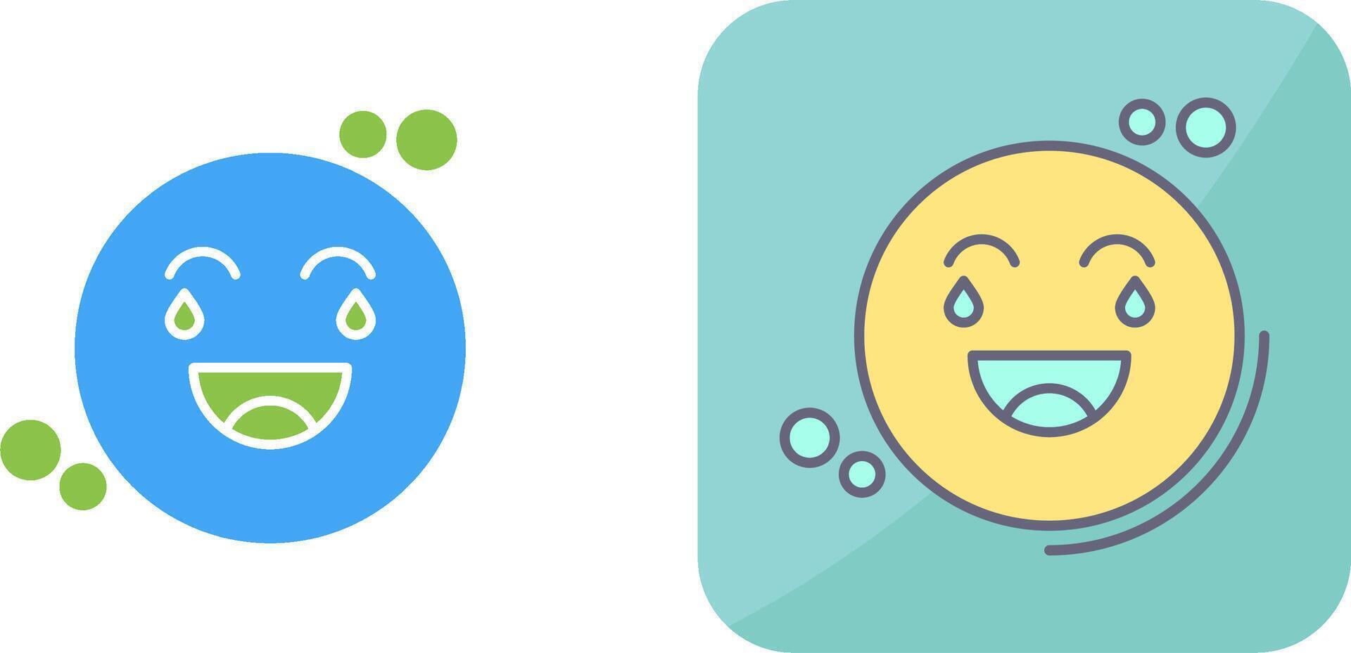 Loughing Icon Design vector