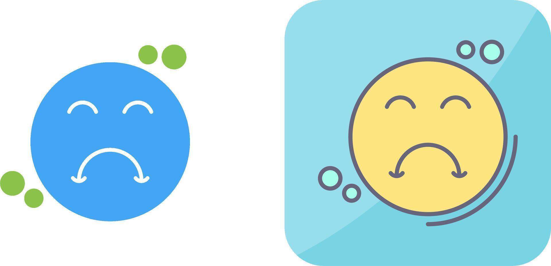 Upset Icon Design vector