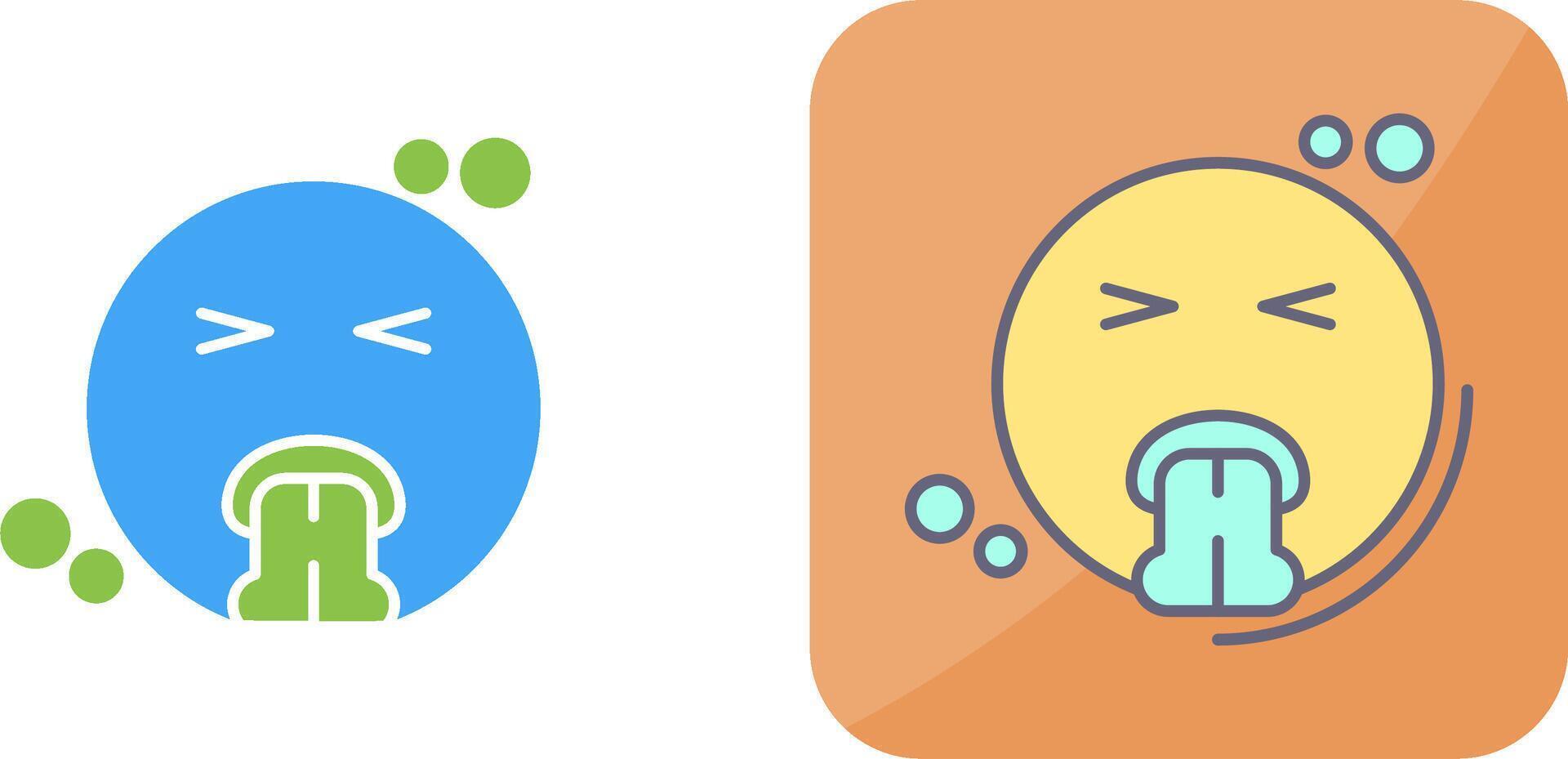 Vomit Icon Design vector