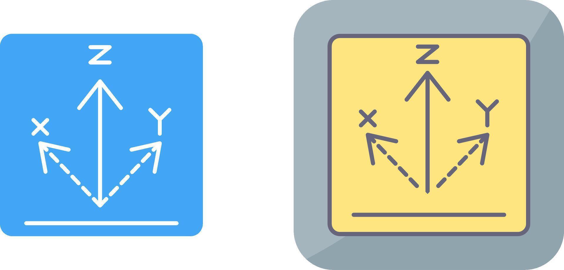 Axis Icon Design vector