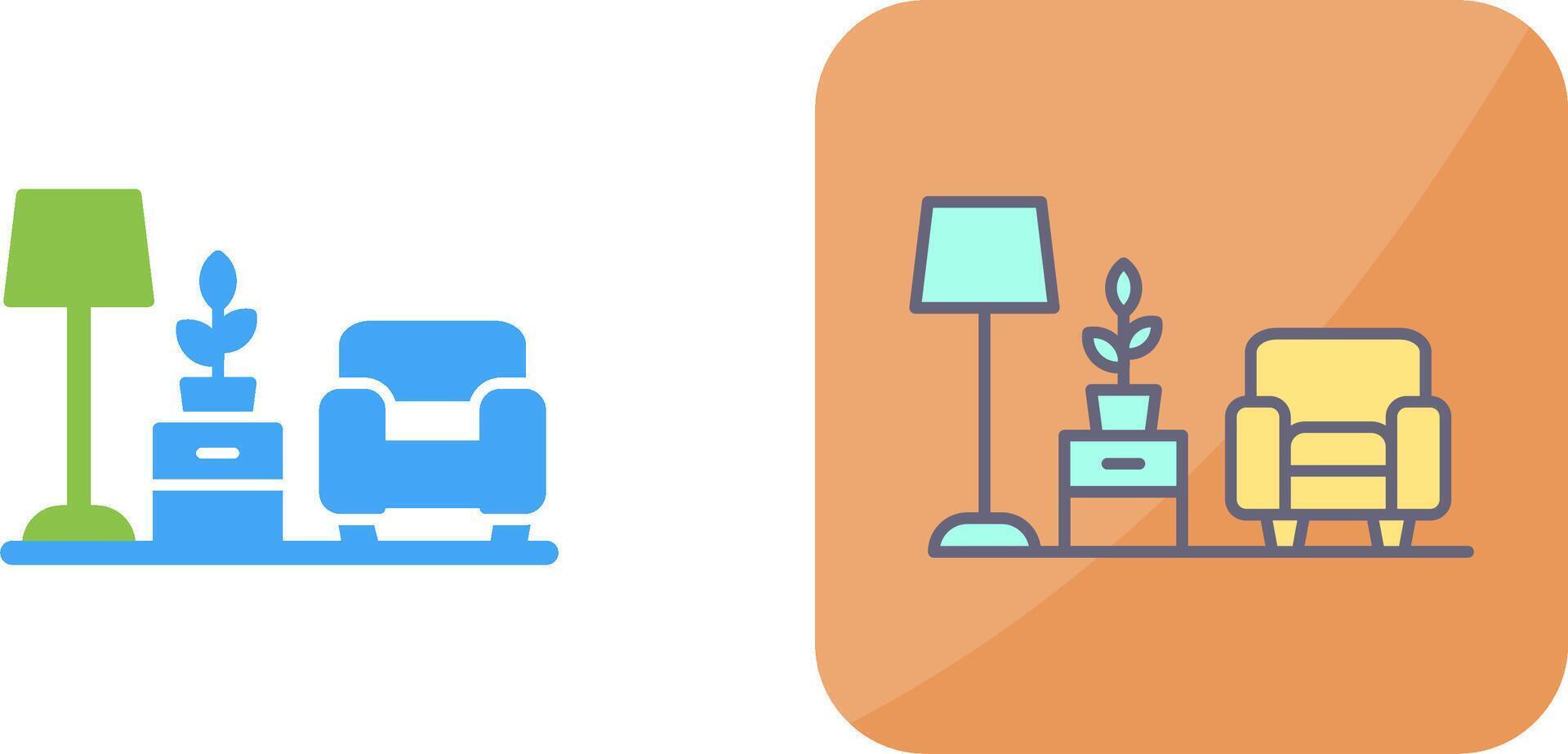 Living Room Icon Design vector
