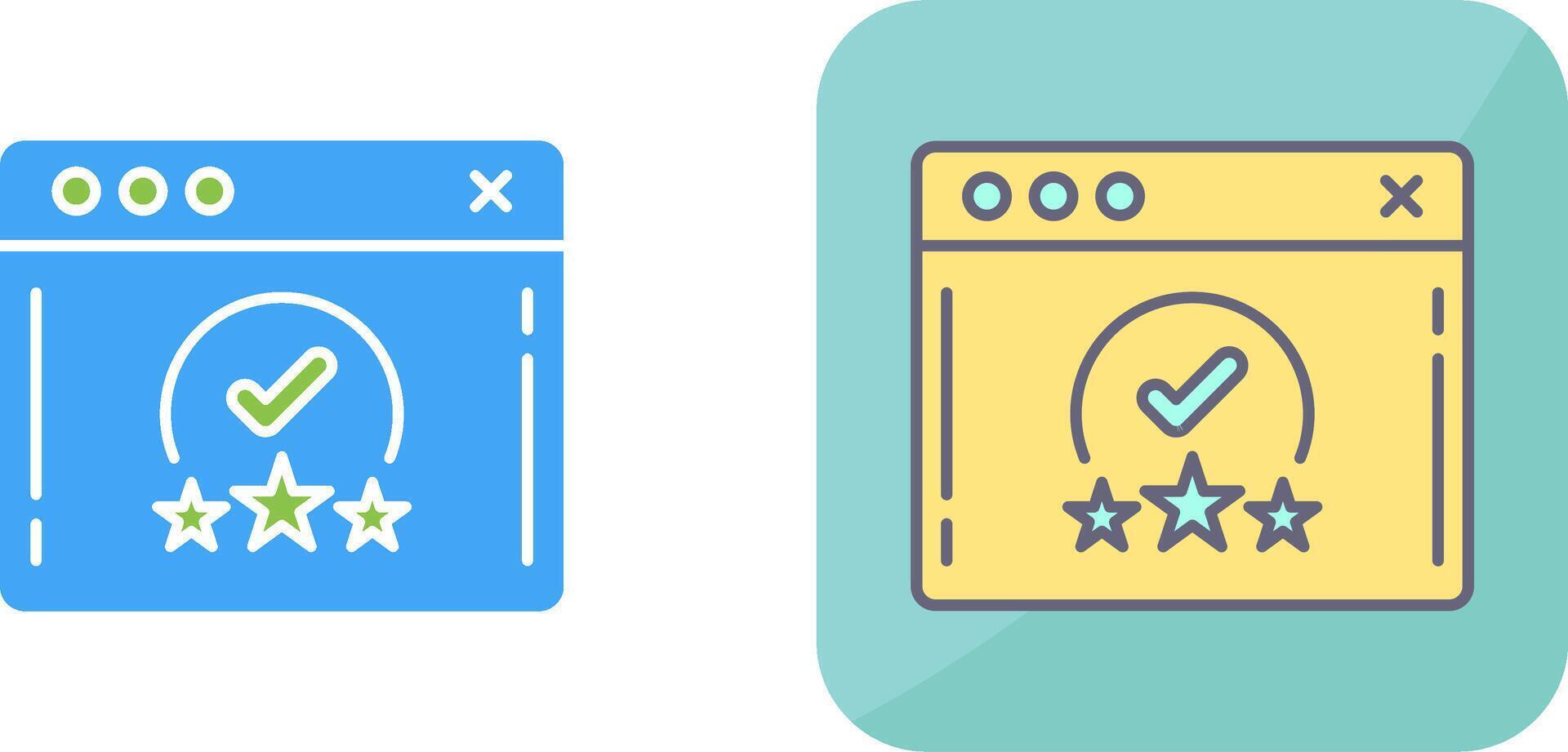 Rating Icon Design vector