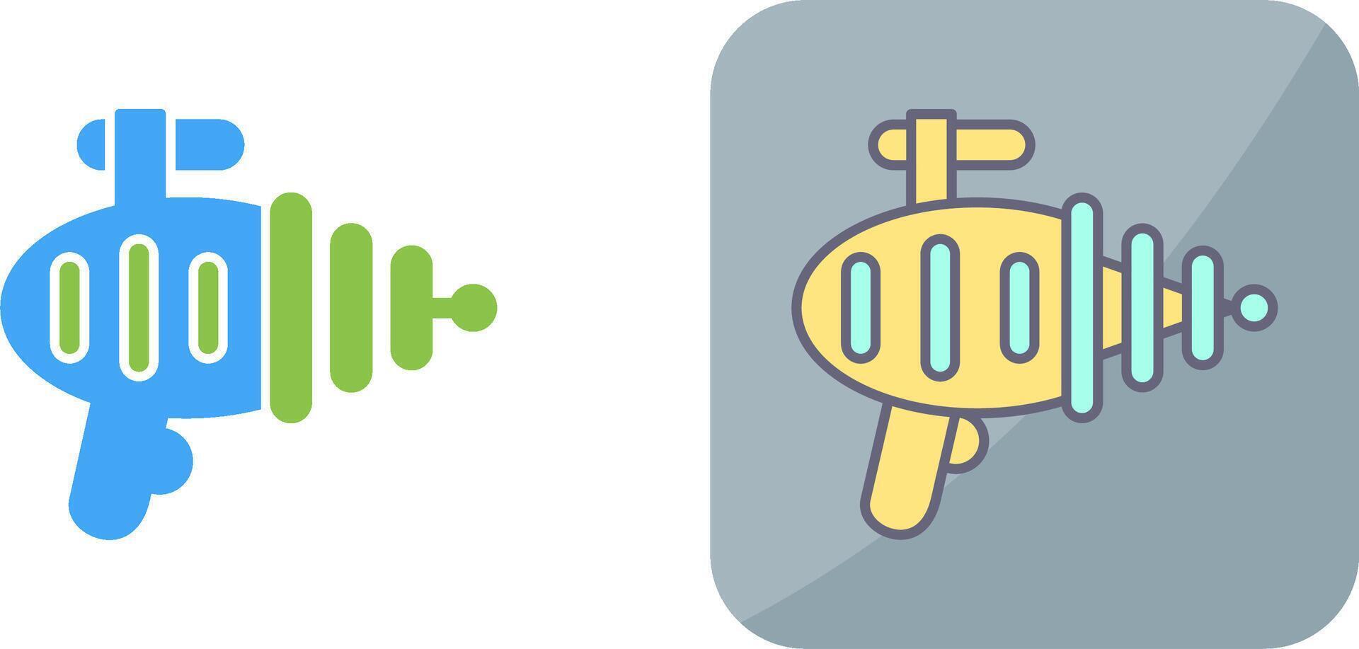 Laser Gun Icon Design vector
