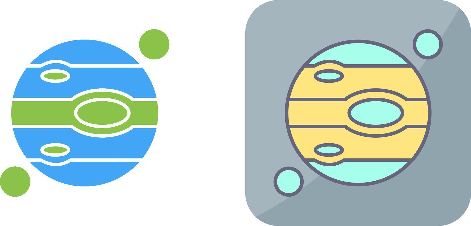 Jupiter Icon Design vector