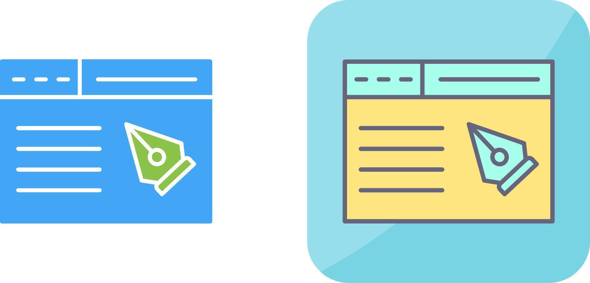 Web Page Icon Design vector