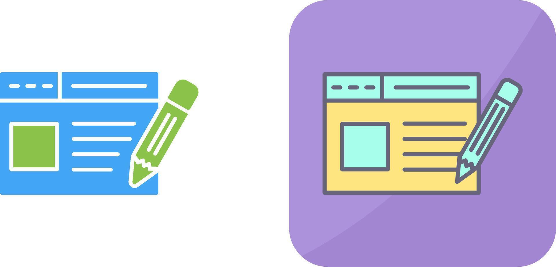 Web Page Icon Design vector