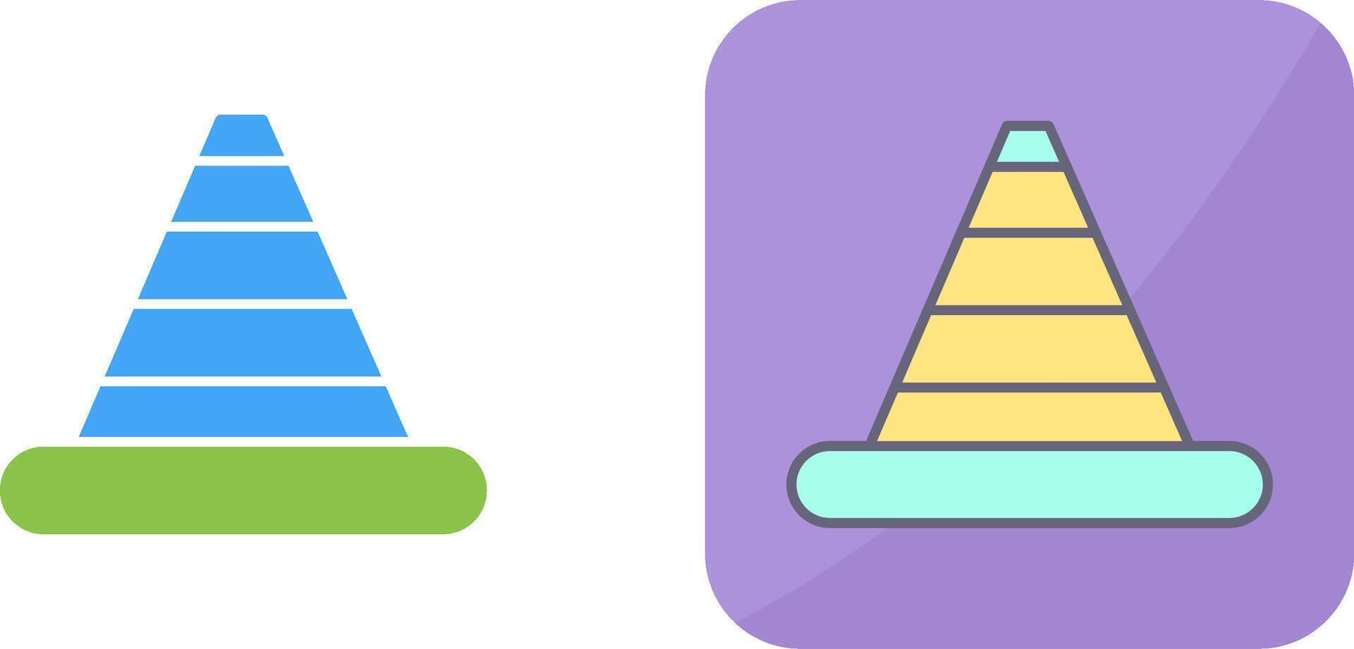 Traffic Cone Icon Design vector