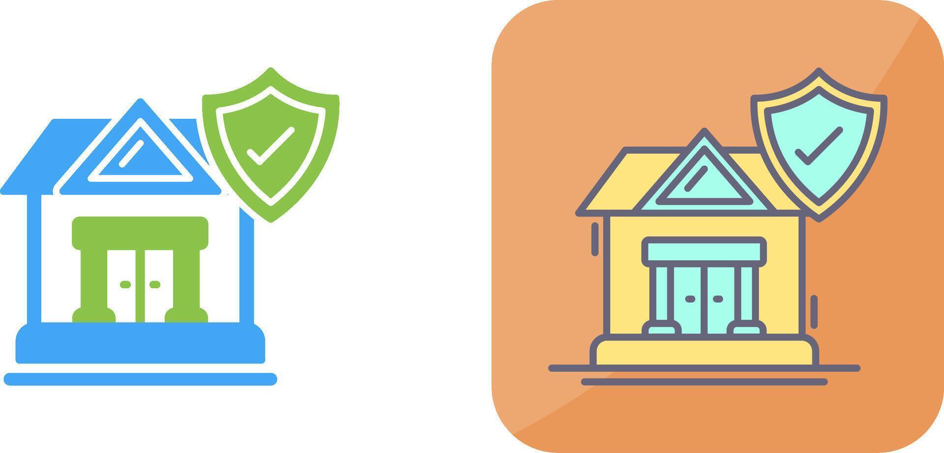 House Protection Icon Design vector
